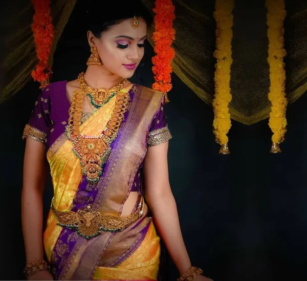 Pink_Embellished_Banarasi_Jacquard_Saree_(Pink)